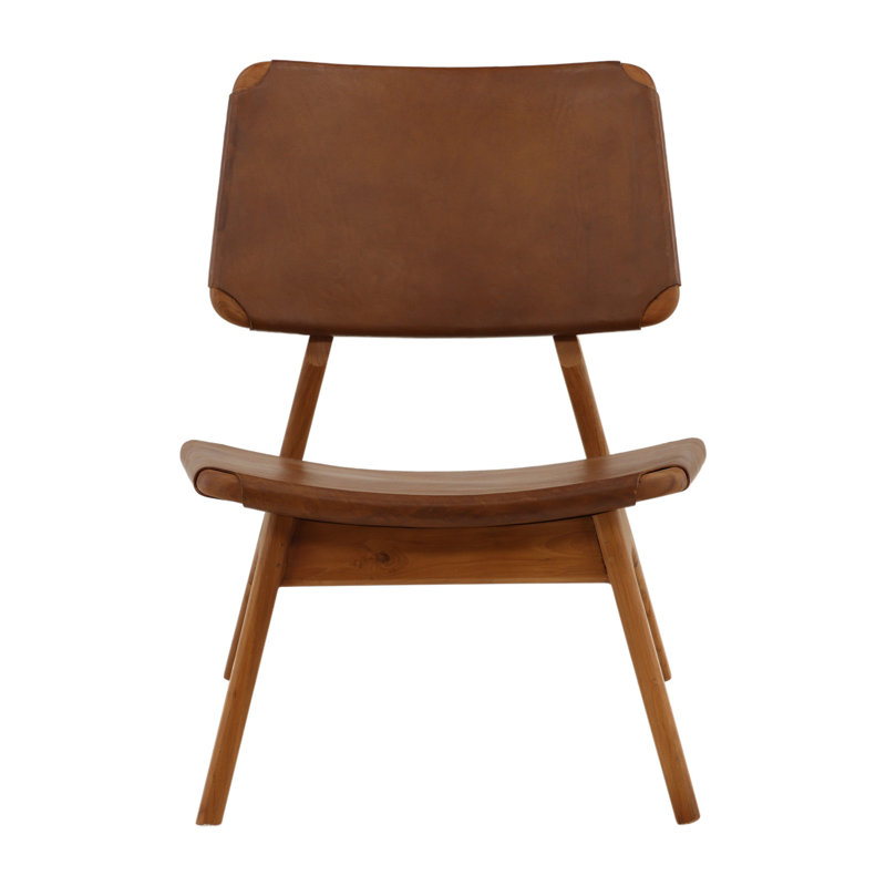 Quintero Teak Wood Occasional Chair, Brown