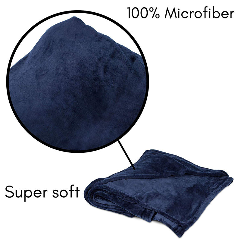 Jeté léger Ultra Best Soft Couch, Bleu marine