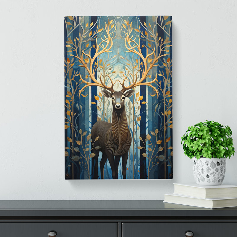 Stag No.3 - Print, 76cm H x 50cm W x 3cm D