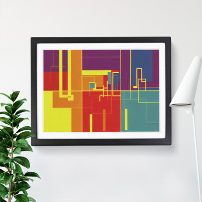 Enlivening Modern Abstract - Single Picture Frame Print