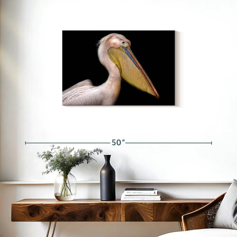 Brampt Pelican Portrait, 20" H x 30" W
