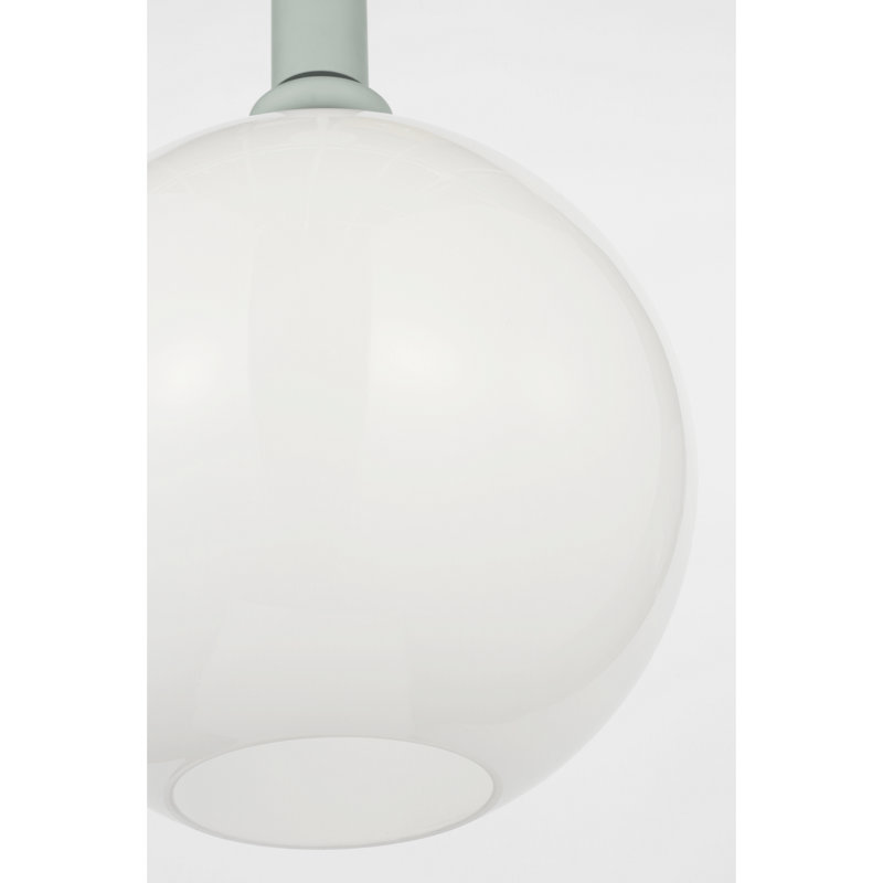 Suspension Vincent Casual à une lumière, couleur vert chardon, Chardon vert