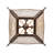20" Square Terena 4 Light Pendant