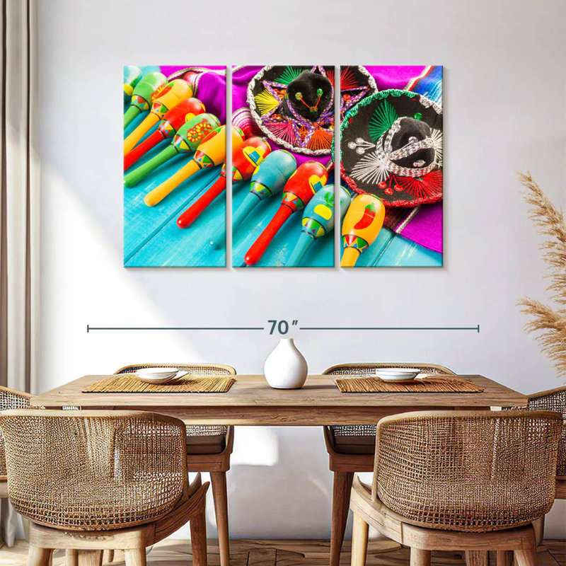 Maracas de la fête mexicaine Lelend, H 36 po x l 57 po
