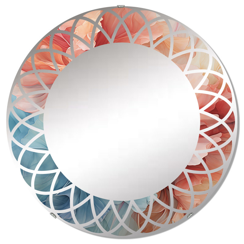 Petterale - Miroir mural moderne rond, 32 po x 32 po