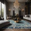 Tapis gris soyeux et moelleux-100900572