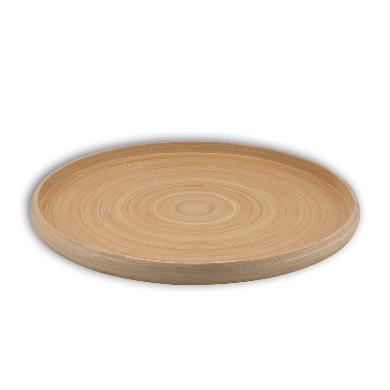 Plateau de service en bambou Lexa, 16 po, bambou, Beige