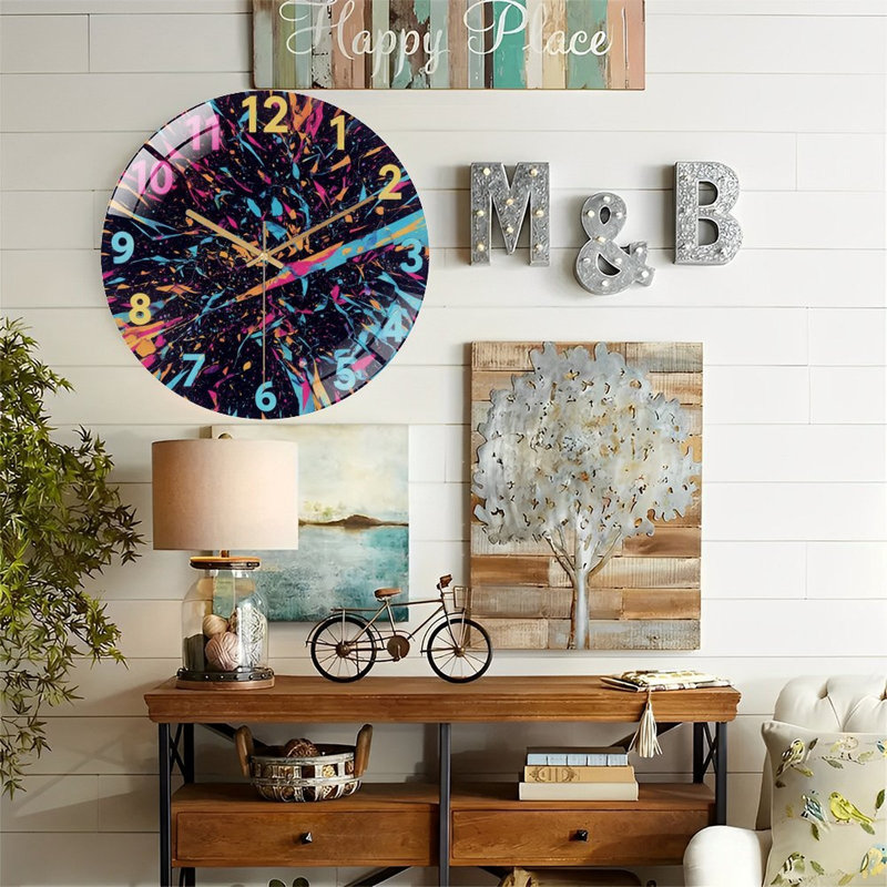 Horloge murale 12 po Neon Style