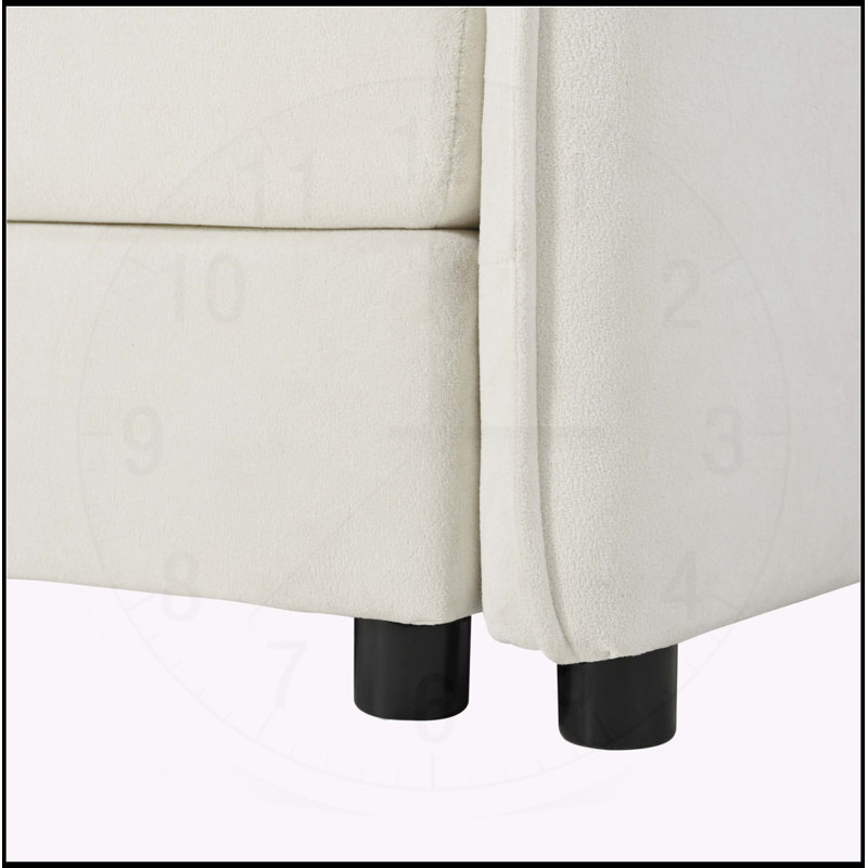 Canapé en U surdimensionné à assise profonde, Beige