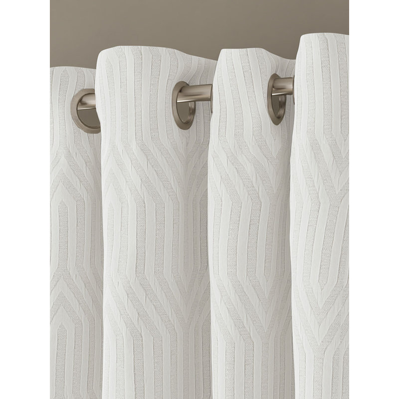 TREASURE Room Darkening Curtain Pair, Snow