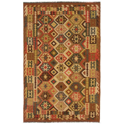 Geometric Hand Woven 192cm X 296cm Area Rug