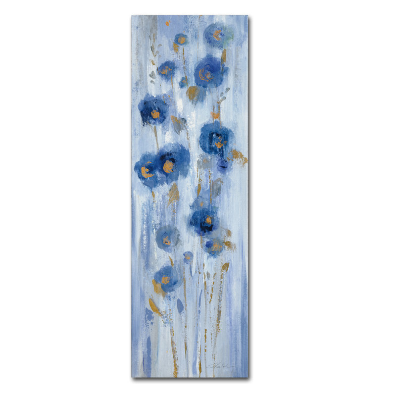 "Seaside Flowers II" par Silvia Vassileva, reproduction d’art sur toile, H 47 po x l 16 po