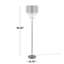 Lampe sur pied en métal 60 po Droplets Sleek