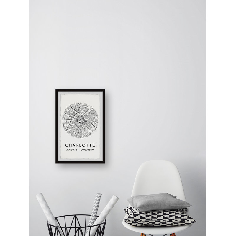 Charlotte par - cadre photo, art textuel, H 36 po x l 24 po x P 1,5 po