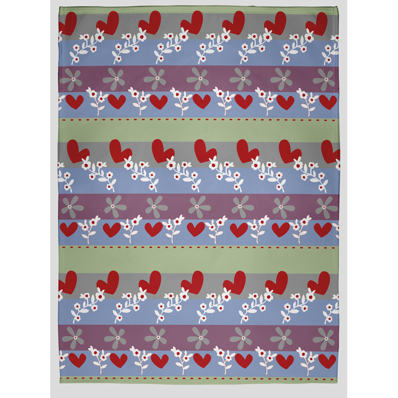 Jeté Love Garden Valentine's Day, Vert frais, L 30 po x L 39,75 po