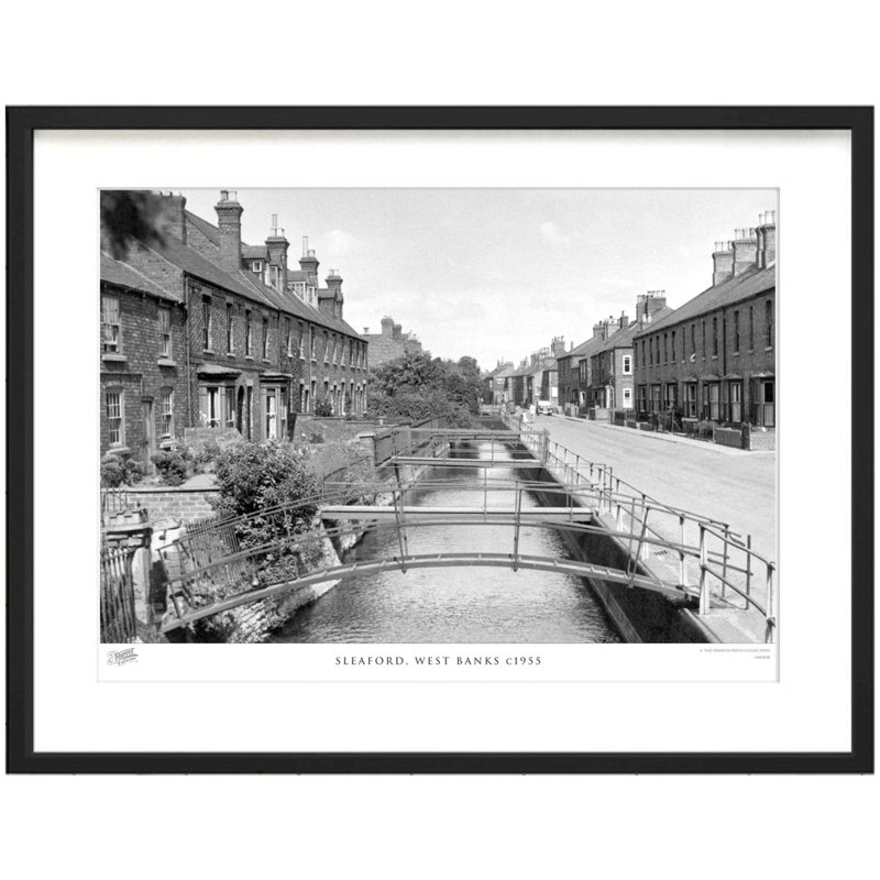Sleaford, West Banks C1955 by Francis Frith - Single Picture Frame Print, 28cm H x 36cm W x 2.3cm D