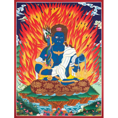 Acala Or Fudo Myo-O Thangka (Brocadeless Thangka)