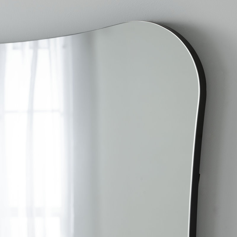 Aleli Vanity Mirror, 80cm x 12cm, Black