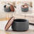 29" Round Storage Ottoman With Tray, Upholstered Coffee Table For Living Room Bedroom-721292517
