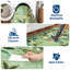 Tapis festonné vert 4 x 6 pour le salon Tapis floral lavable paon pour chambre à coucher Tapis de ferme antidérapant pour chambre d'enfant Tapis de décoration botanique ultra résistant aux taches-400940479-399394607