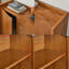 Buffet Mid-Century 34 po en noyer de style rustique moderne
