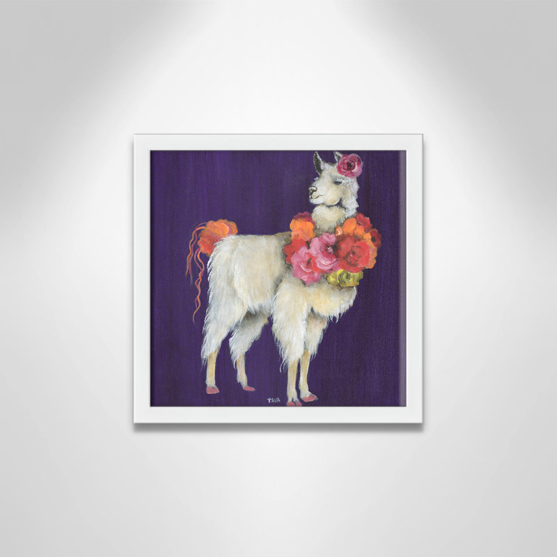 Art sur toile little, H 13 po x l 13 po x P 1,18 po, Cadre blanc