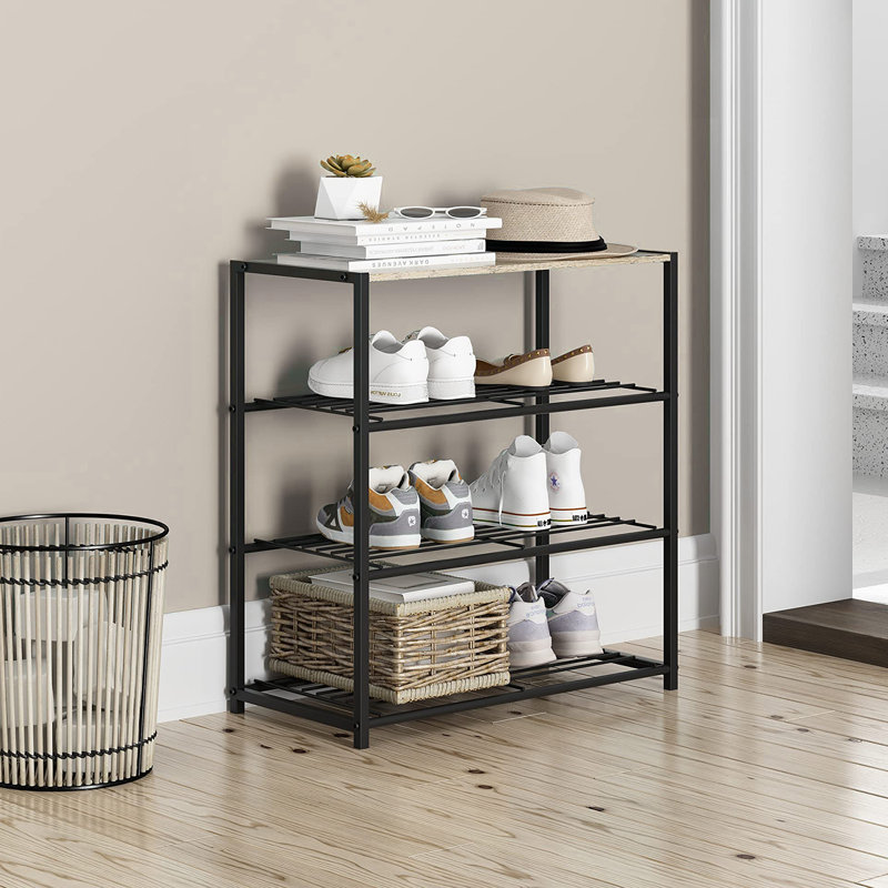 12 Pair Shoe Rack, Brown