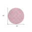 Tapis rond ivoire 8 po