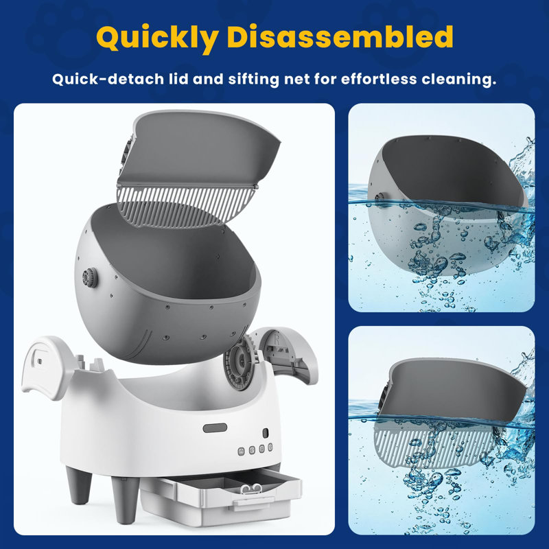 ABS Plastic Self-Cleaning Litter Box