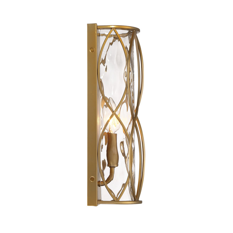 Snowden 1-Light Wall Sconce in Burnished Brass, Burnished Brass