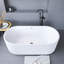 67 In. X 32 In. Acrylic Oval Freestanding Soaking Bathtub