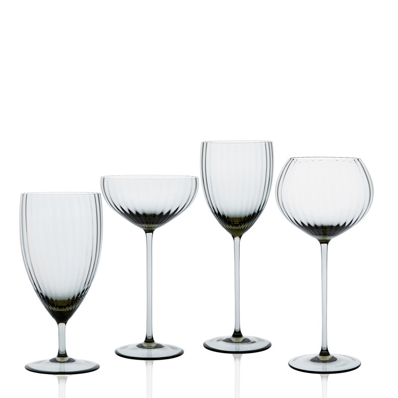 Quinn Crystal White Wine Glass, Citrine