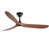 Dark Brown Wood Blade/Black Fan Body