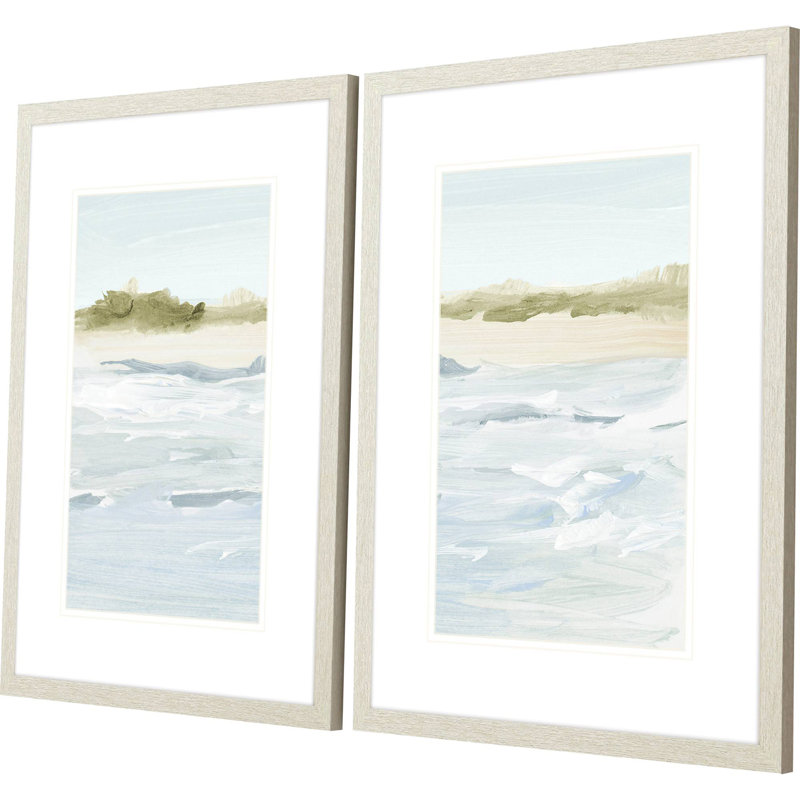 «View Of The Shore S / 2», impression sur papier 2 pièces