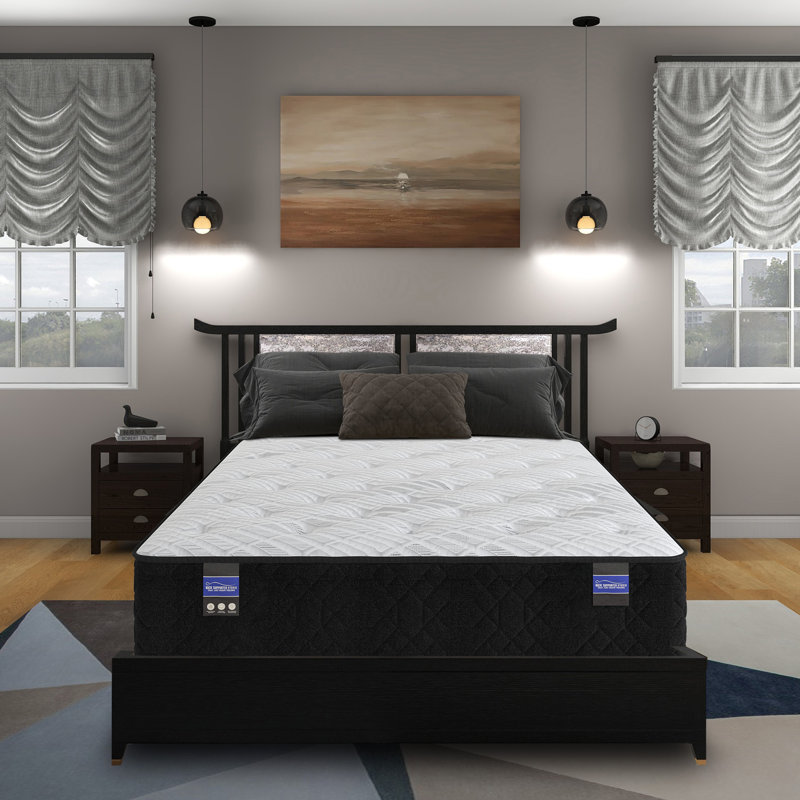 Choudhary 12" Plush Hybrid Mattress with Cooling Gel, Encased Coils & Cool-Touch Cover, Made in USA, Twin XL