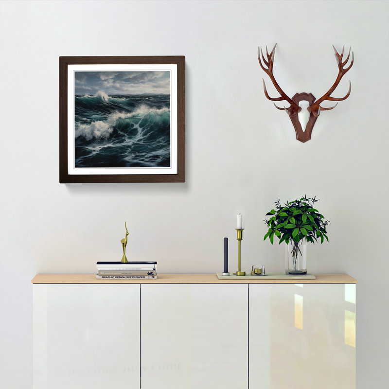 Ocean Realism - Framed Print, Walnut