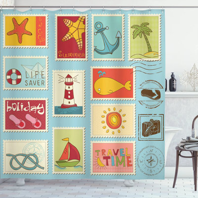 Shower Curtain with Hooks Included