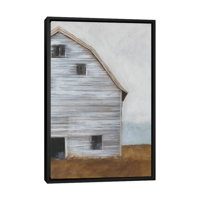 «Abandone Barn I», impression sur toile, H 26 po x l 18 po x P 1,5 po, Toile encadrée noire, Pas de tapis