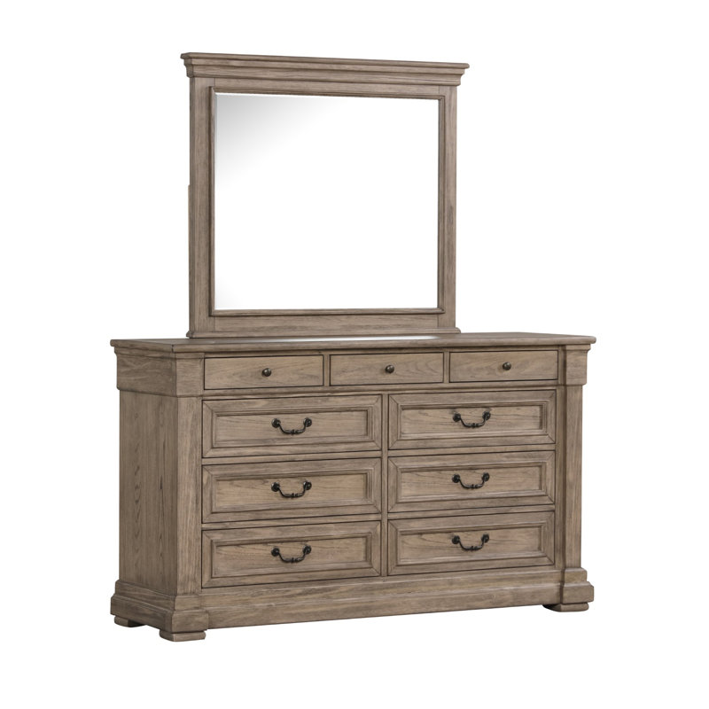 Commode transitionnelle l 61,6 po, gris vieilli