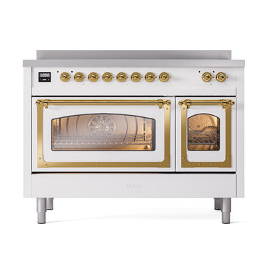 ILVE Nostalgie II Noblesse 48 dans la gamme d'induction, 6 éléments d'induction (porte en verre)
