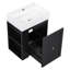 Meuble-lavabo mural 20 po avec lavabo, tablettes ouvertes et tiroirs-598703532