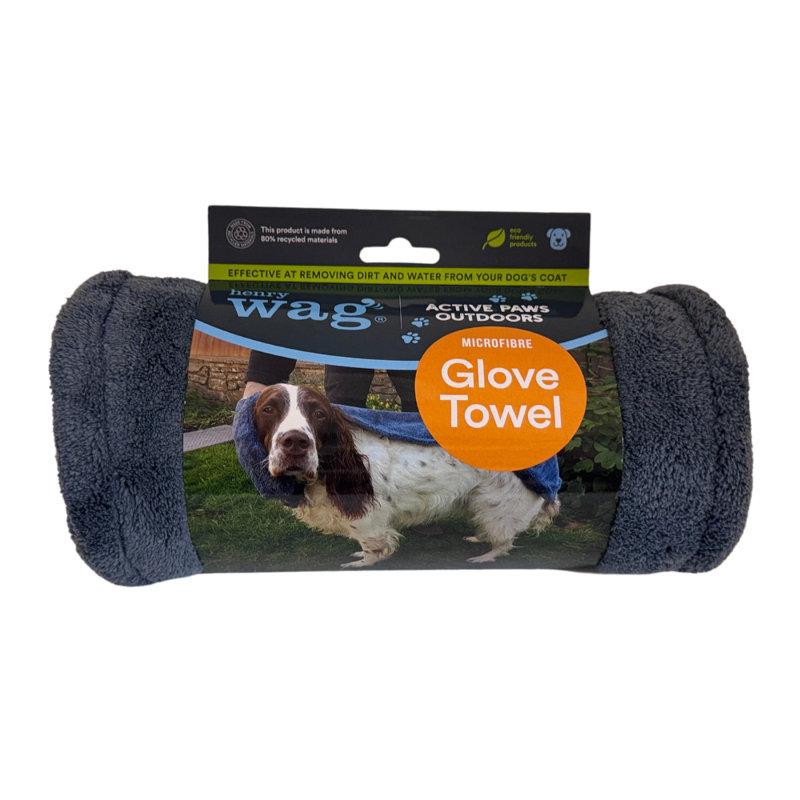 Henry Wag Pet Glove Towel 100 X 22cm 