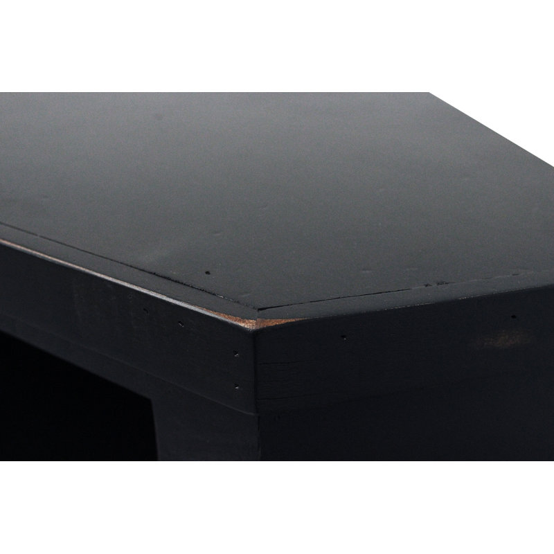 Bodiam Media Console, Rustic Antique Black