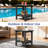 HDPE Double-Tier Rectangular Patio Table All Weather Outdoor Adirondack Side Table-963064105
