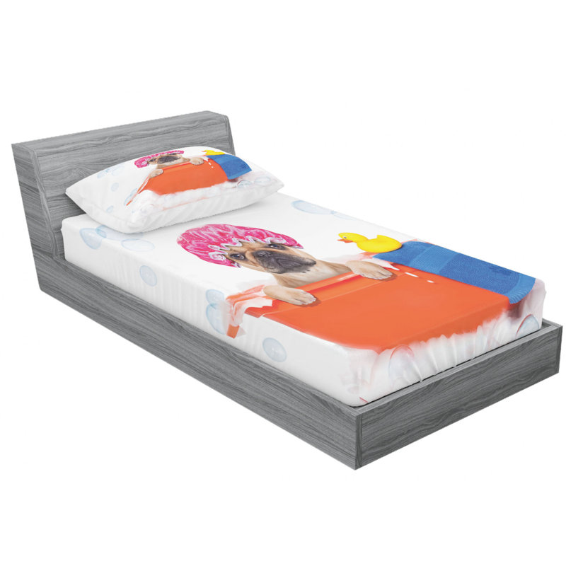 Microfiber Sheet Set, Twin Sheet Set with Fitted Sheet