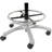 Backed Adjustable Height Ergonomic Lab Stool with Footring and Wheels