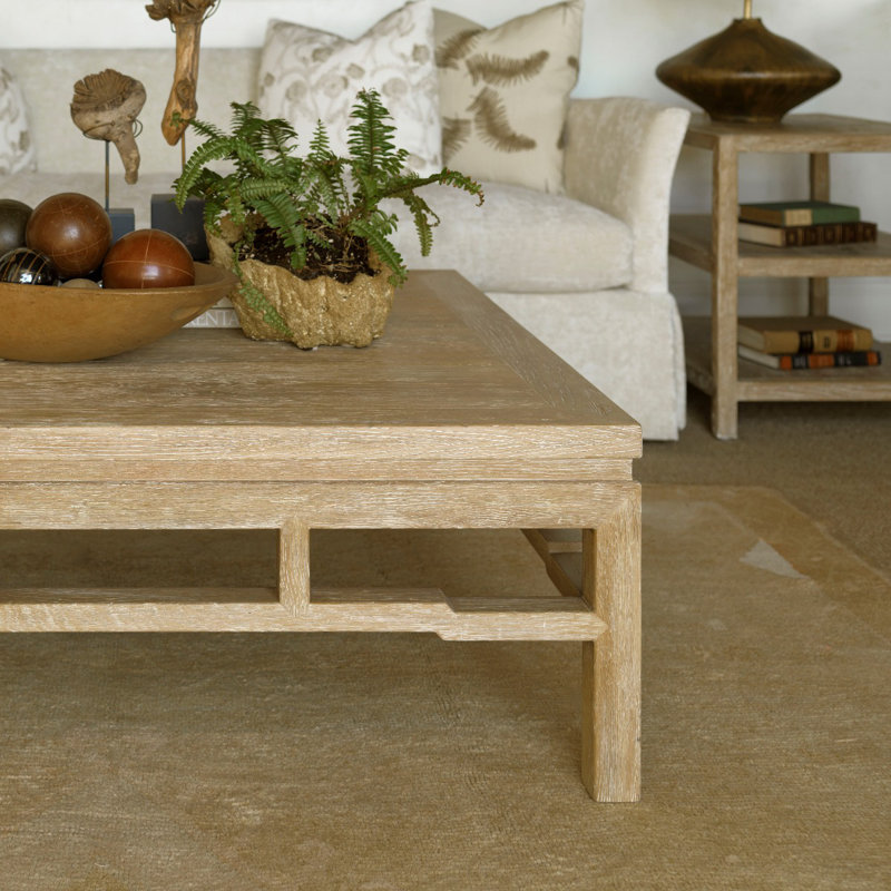 Table de bout avec rangement Triad, Lime délavée