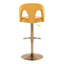 Tabouret de bar réglable en métal et tissu avec repose-pieds arrondi en T - ensemble de 2-125535839-125535842