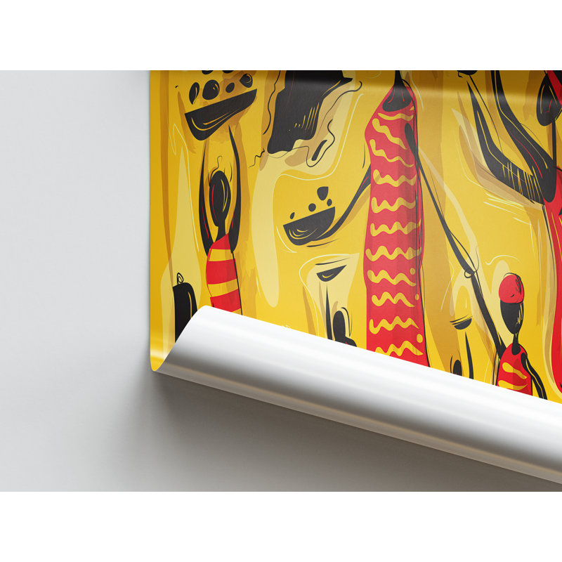 Print on Canvas, 130 cm H x 130 cm W, Black Floater Framed