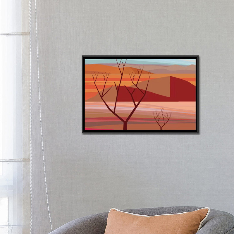 « pinacate », impression sur toile, H 18 po x l 26 po x P 1,5 po, Toile avec cadre noir, Pas de tapis